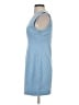 Commense Solid Blue Casual Dress Size XS - photo 5