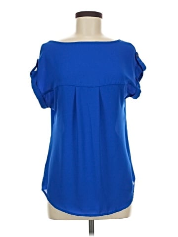 Edge Short Sleeve Blouse (view 1)