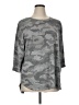 Jane and Delancey Camo Gray Sweatshirt Size 1X - photo 1