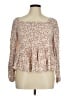 Torrid Brown Long Sleeve Blouse Size 1X Plus (1) - photo 1
