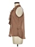 Mine 100% Polyester Brown Sleeveless Blouse Size M - photo 5