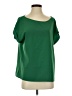 Zara Basic Green Short Sleeve Blouse Size S - photo 1