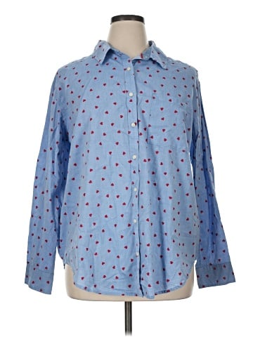 St. John's Bay Long Sleeve Button-Down Shirt (view 1)