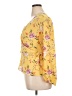 Pleione 100% Polyester Yellow Long Sleeve Blouse Size XL - photo 5