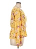 Pleione 100% Polyester Yellow Long Sleeve Blouse Size XL - photo 4