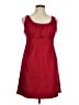 J.Crew 100% Cotton Solid Red Cocktail Dress Size 16 - photo 1