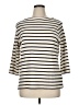 L.L.Bean Stripes Ivory Turtleneck Sweater Size 1X - photo 1