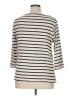 L.L.Bean Stripes Ivory Turtleneck Sweater Size 1X - photo 2