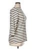 L.L.Bean Stripes Ivory Turtleneck Sweater Size 1X - photo 4