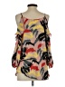 Parker 100% Polyester Orange Pink Sleeveless Blouse Size S - photo 2