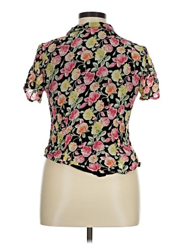 JM Collection Short Sleeve Blouse (view 2)