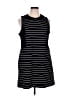 Elle Stripes Black Casual Dress Size XL - photo 1