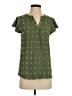 Merokeety Green Short Sleeve Blouse Size XS - photo 1