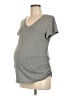 Isabel Maternity Gray Short Sleeve Top Size M - photo 1