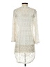 Jordan Taylor 100% Polyester Ivory Silver Long Sleeve Blouse Size S - photo 2