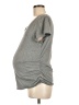 Isabel Maternity Gray Short Sleeve Top Size M - photo 5