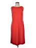 St. John Solid Red Casual Dress Size 8 - photo 1