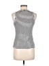 Marled White Sleeveless T-Shirt Size M - photo 2
