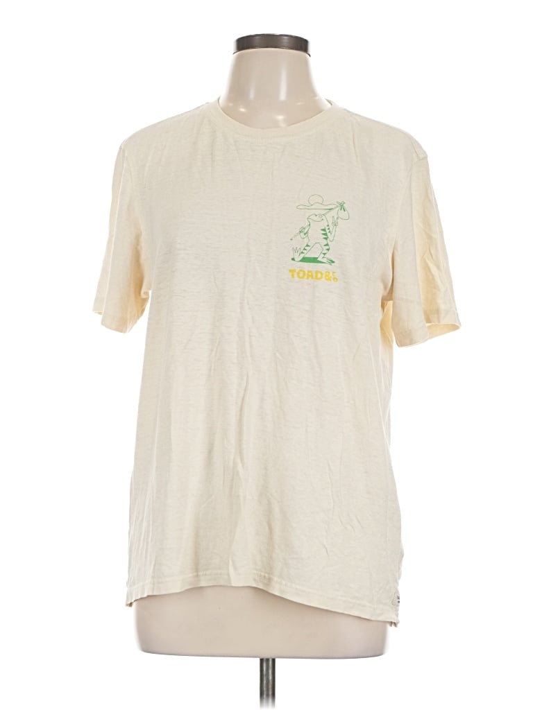 Pre-owned Toad And Co Short Sleeve T-shirt In Ivory