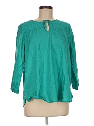L.L.Bean 3/4 Sleeve Blouse (view 1)