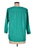 L.L.Bean 100% Cotton Teal 3/4 Sleeve Blouse Size M - photo 2