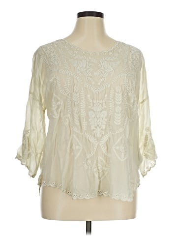 Johnny Was 3/4 Sleeve Blouse (view 1)
