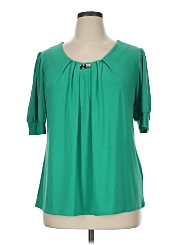 NY Collection Short Sleeve Top (view 2)