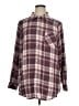 Torrid Plaid Burgundy Long Sleeve Button-Down Shirt Size 1X Plus (1) - photo 1