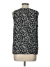 Nine West 100% Polyester Black Sleeveless Blouse Size L - photo 2