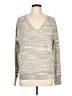 Moth Metallic Silver Pullover Sweater Size L - photo 1