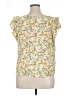 Cure 100% Rayon Yellow Sleeveless Blouse Size XL - photo 2