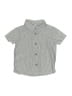 Carter's 100% Cotton Solid Gray Short Sleeve Button-Down Shirt 9-12 MO / 12 MO - photo 1