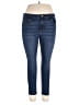 STUDIO BLUE Solid Blue Jeans Size 33 waist - photo 1