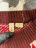 Moth Print Burgundy Pullover Sweater Size XS - photo 7