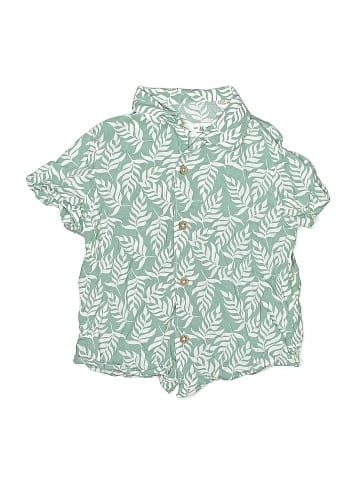 Zara Baby Short Sleeve Button-Down Shirt (view 1)