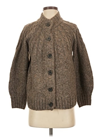 Madewell Harwood Cableknit Mockneck Cardigan Sweater (view 1)