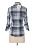 Polly & Esther 100% Polyester Plaid Blue 3/4 Sleeve Blouse Size XS - photo 2