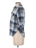 Polly & Esther 100% Polyester Plaid Blue 3/4 Sleeve Blouse Size XS - photo 5