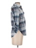 Polly & Esther 100% Polyester Plaid Blue 3/4 Sleeve Blouse Size XS - photo 4