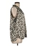 T Tahari Animal Print Ivory Sleeveless Blouse Size L - photo 4