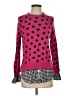 Crown & Ivy 100% Cotton Polka Dots Pink Pullover Sweater Size S - photo 1