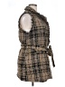 Shein 100% Polyester Tweed Brown Coat Size XL - photo 4