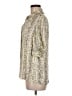 Sandro 100% Viscose Animal Print Ivory 3/4 Sleeve Button-Down Shirt Size Med (2) - photo 5