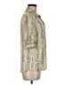 Sandro 100% Viscose Animal Print Ivory 3/4 Sleeve Button-Down Shirt Size Med (2) - photo 4