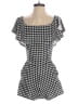 Design Lab Lord & Taylor Checkered-gingham Black Romper Size XS - photo 1