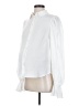ASOS Design 100% Polyester White Long Sleeve Button-Down Shirt Size 2 Maternity - photo 1