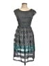 Max Studio Print Gray Casual Dress Size L - photo 1