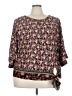 Perseption Concept Pink 3/4 Sleeve Blouse Size 2X - photo 1