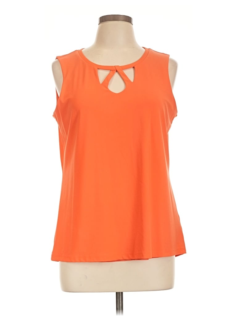 Pre-owned Jones Studio Sleeveless Blouse In Orange