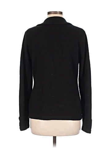 Black Saks Fifth Avenue Cashmere Cardigan (view 2)